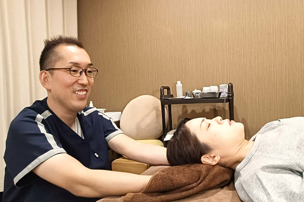 マッサージの様子