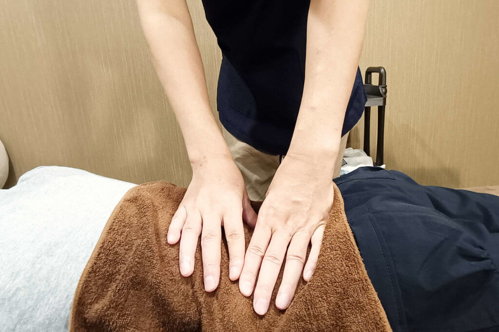 マッサージの様子